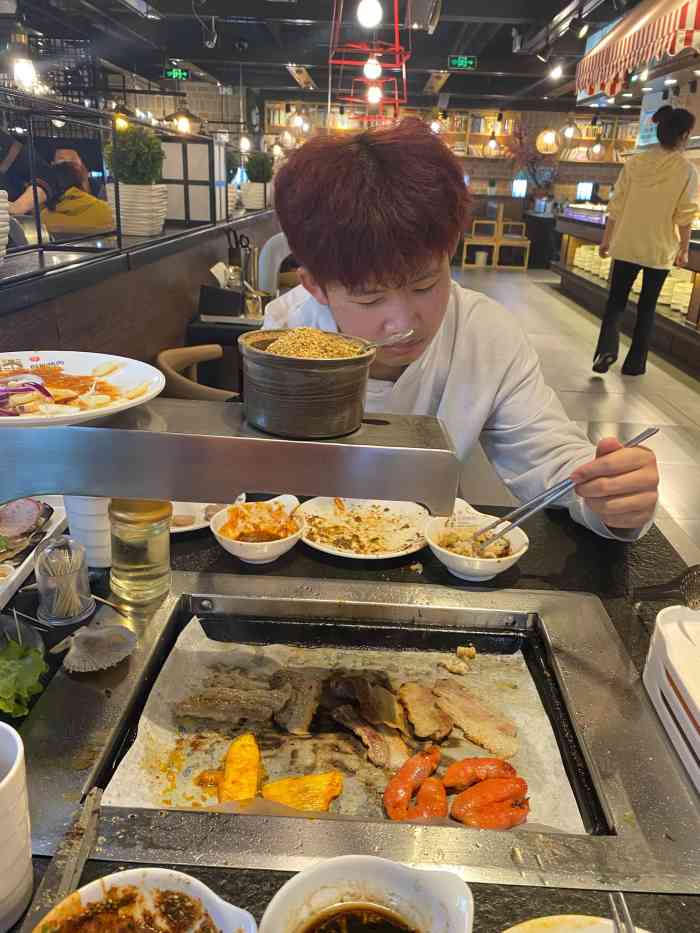 滕牛自助烤肉(北工大店)-"因为疫情的原因,好久都没有和媳妇孩子一起.