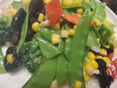 金脆果仁菠菜-福来居烤鸭店(天坛二店)