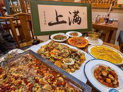 -东来菜馆•手抓海鲜家常菜•海鲜锅贴(鸽子窝店)
