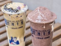 满杯生打椰奶红豆沙-市井婆豆沙牛乳(广州 首店)