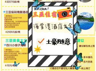 三亚住宿盘点海棠湾酒店大全土豪随意