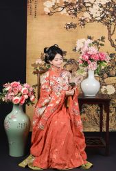 -后宫·古装汉服京剧儿童亲子全家福摄影