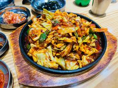辣炒鱿鱼-全州豆芽汤饭