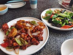 椒香虾仁爆鸡球-陈傻子餐厅(世纪都会店)