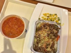 黑椒牛柳焗饭-同济大学-北苑食堂