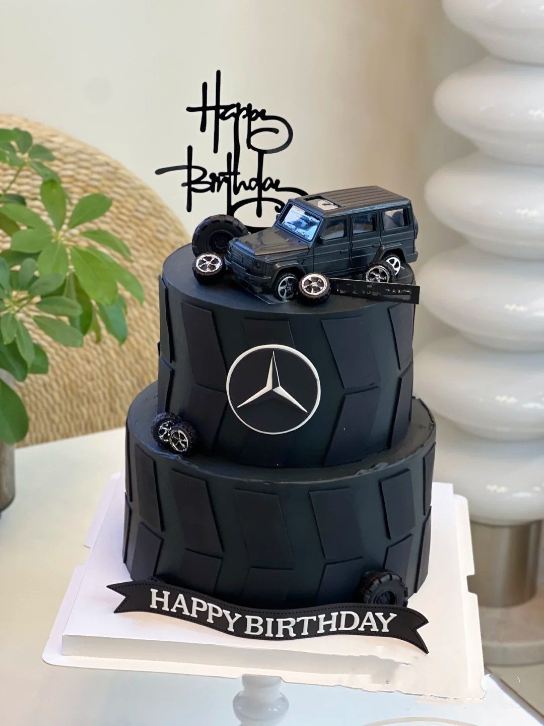 男士汽车蛋糕双层生日蛋糕