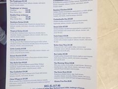 菜单-Fergburger(皇后镇店)