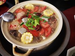 山药猪蹄牛肉汤锅-花水湾红太阳牛肉汤锅