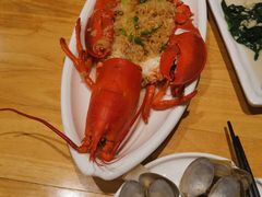 姜葱炒龙虾-南海渔家•海鲜•正宗海南菜(海棠湾店)