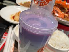 奶香紫薯汁-胖哥俩肉蟹煲(湖滨银泰in77店)
