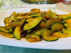 炒南瓜-华盛园卷子王农家菜水库鱼