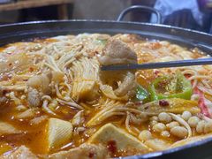 泡菜芝士年糕拉面土豪锅-京玉菲饭店(李村店)