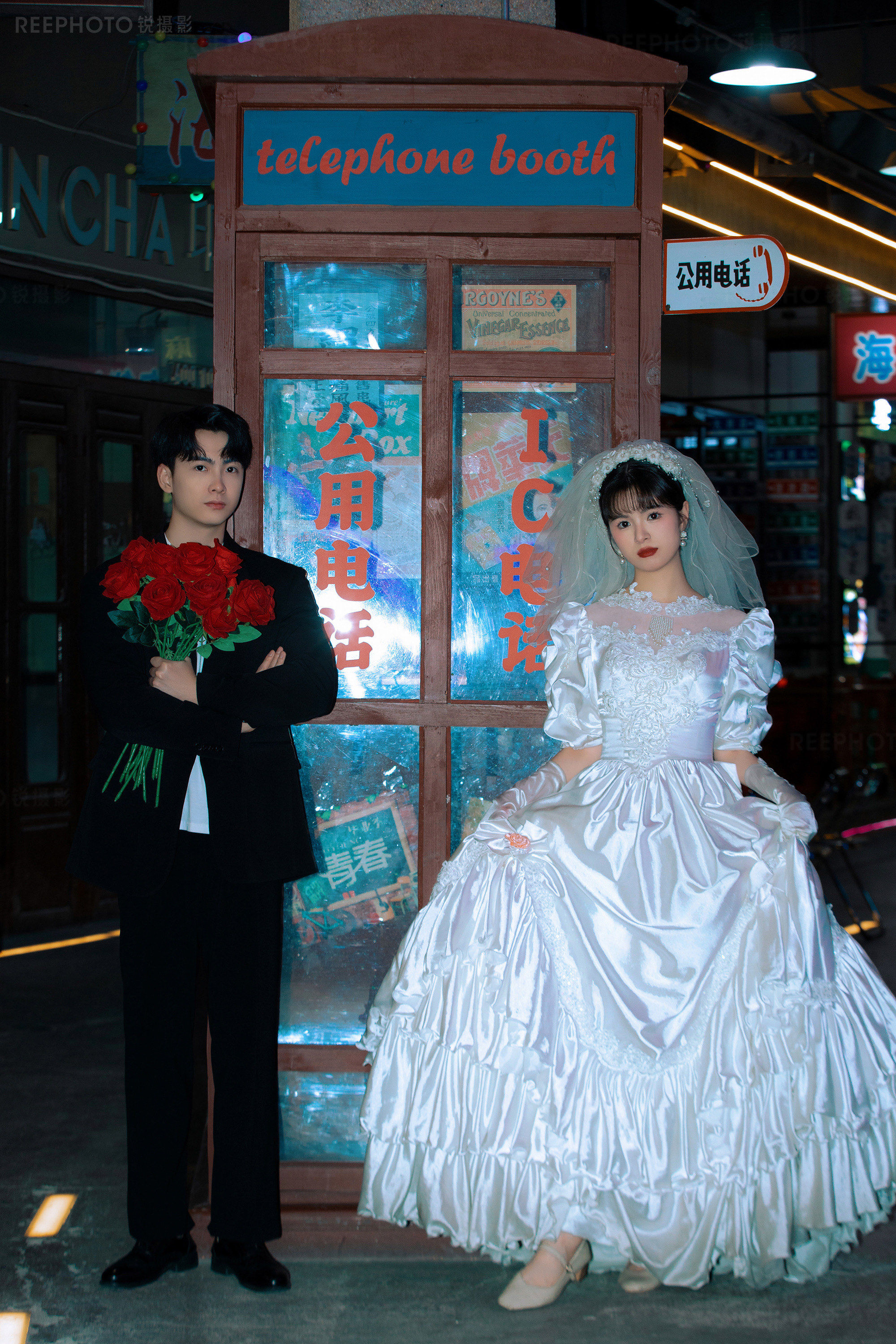 电影感十足的复古港风婚纱照|成片率超高