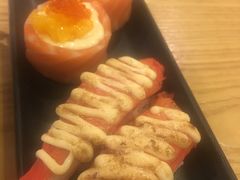火焰烧蟹棒寿司。-万岁寿司(万国店)