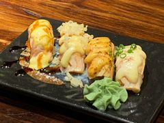 火炙三文鱼寿司四味-鸟鹏烧鸟居酒屋(熙龙湾店)