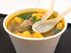 油豆腐牛肉粉丝汤（咖喱）-小杨生煎(南京东路食品一店)
