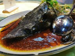 葱油清蒸鲟龙鱼-阿谋美食·广西菜