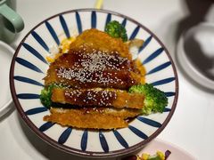 禾风烧汁吉列猪扒双蛋盖饭-简荟厨·西式简餐(花都雅乐城店)