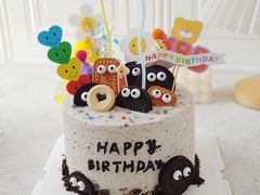 -咖咖熊蛋糕定制·英国蓝风车动物性淡奶油