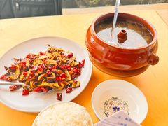 山菌爆牛柳-怡得观滇餐厅·地道昆明菜·1996(海埂大坝店)