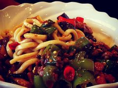 茄子肉丁小公鸡双拼拌面-文三里屯面馆(三里屯店)