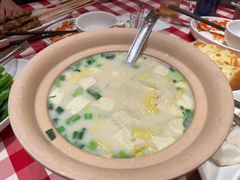 鸡汤豆腐煮青菜-西贝(东城万达广场店)