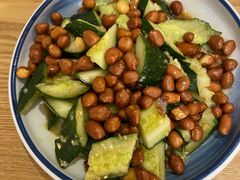 拍黄瓜花生米-金豆角砂锅焖面(安贞店)