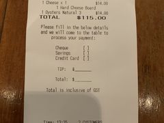 账单-The Meat & Wine Co Southbank(南岸店)