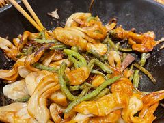 排骨豆角卷子-华盛园卷子王农家菜水库鱼