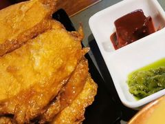 鸡蛋裹炸馒头片-小吊梨汤·北京菜·烤鸭(鸟巢店)