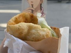 -小红车炸蛋葱油饼