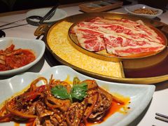 芝士煎蛋锅底-猪啊牛呀羊啊铜盘烤肉(正大广场店)