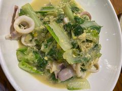 笔管鱼炒小白菜-必点海鲜·鲅鱼水饺(鞍山西道店)