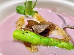 芋泥芦笋香煎五头鲍-宴南庭·闽味私房菜