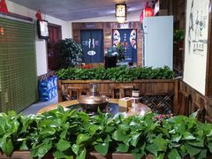 露天位-果松木炭酸菜铜火锅·外婆参鸡汤