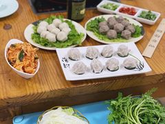 自制虾滑-四爷捞锅·潮汕牛仔骨火锅(泉城路店)