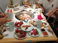 -绿岛港轩海鲜烤肉涮锅自助餐厅