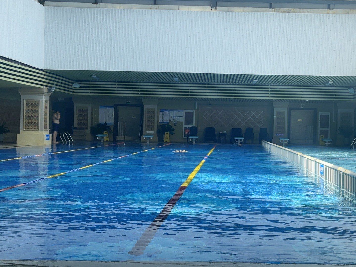 享受阳光,水温适宜,教练教学细致细心,有没有一起游的[色]#室内游泳