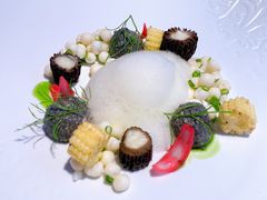芝麻豆腐-野生黑枸杞-珍珠豆腐-羊肚菌-九献·创意菜(亮马河饭店)