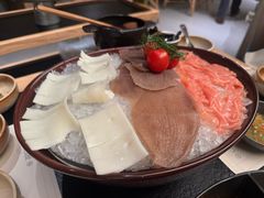 黄喉鸭肠毛肚三拼-山缓缓火锅(上海闵行龙湖店)