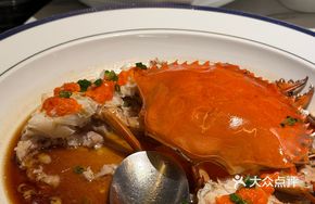 Steamed Crab with Meat Cake