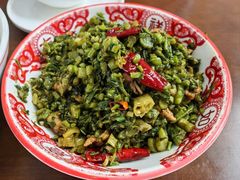 冲菜炒肉末-雅和生态渔庄·宜城锅巴饭(龙灵山公园店)