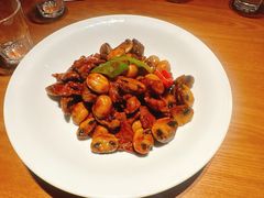 黑椒牛柳烧口蘑-波螺油子青岛本帮菜(银座店)