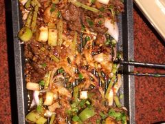 葱椒爆牛肉-绿茶餐厅(蓝色港湾店)