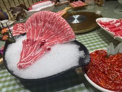 手切盐池至尊雪花滩羊肉-番食园鲜食火锅(高新店)