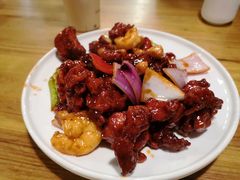 虾仁爆鸡球-陈傻子餐厅(世纪都会店)