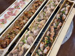 竹筒黄豆酱蒸土猪肉-胡须哥网红竹筒菜