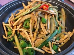 秋葵炒山笋-天厨妙香素食餐厅(清华店)