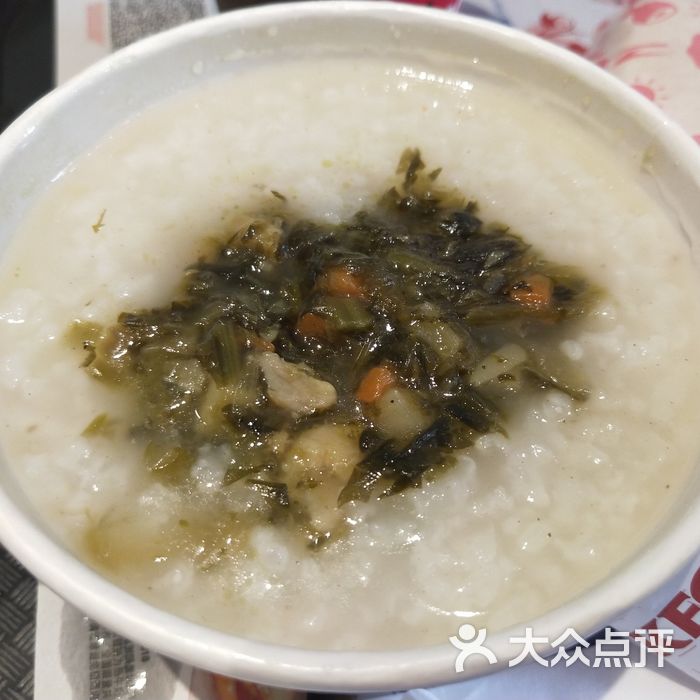 肯德基雪菜笋丁鸡肉粥图片-北京快餐简餐-大众点评网