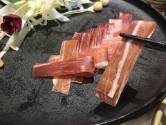 三年金钱火腿配大理手撕乳扇-泓0871臻选云南菜·味庄
